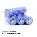 HAKADI - 21700 - 3000mAh - LiFePO4 - 9A Flat Top Akku 3.2V